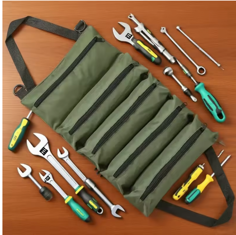 🧰 Sac à Outils Enroulable avec Compartiments – Organisation Parfaite, Gain de Place & Transport Ultra Pratique ✨