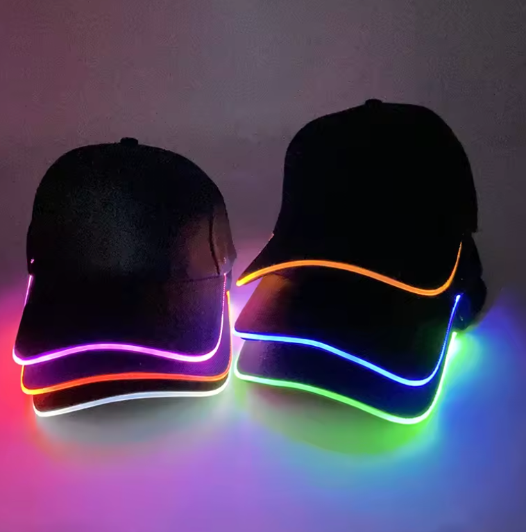 🧢 Casquette LED Lumineuse ✨ Éclairage Stylé & Sécurité Visible de Nuit 🌙