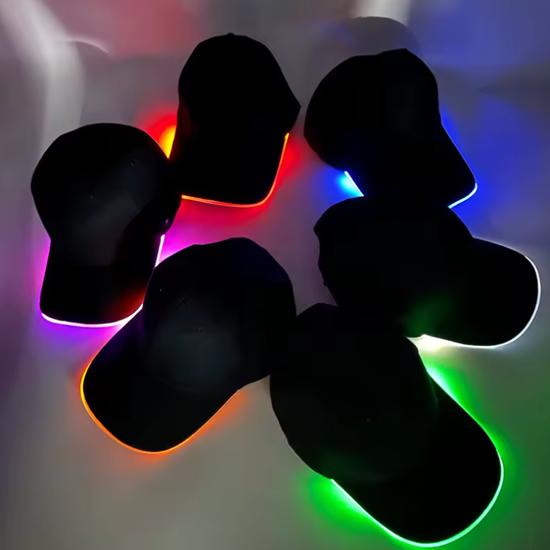 🧢 Casquette LED Lumineuse ✨ Éclairage Stylé & Sécurité Visible de Nuit 🌙