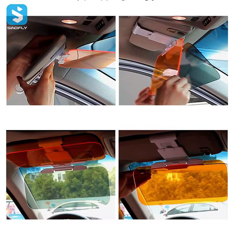 🌟 Pare-Soleil Voiture Jour/Nuit Anti-Éblouissement – Confort & Sécurité au Volant !