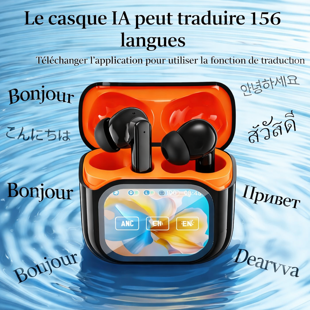 Écouteurs TWS de haute qualité Écran tactile