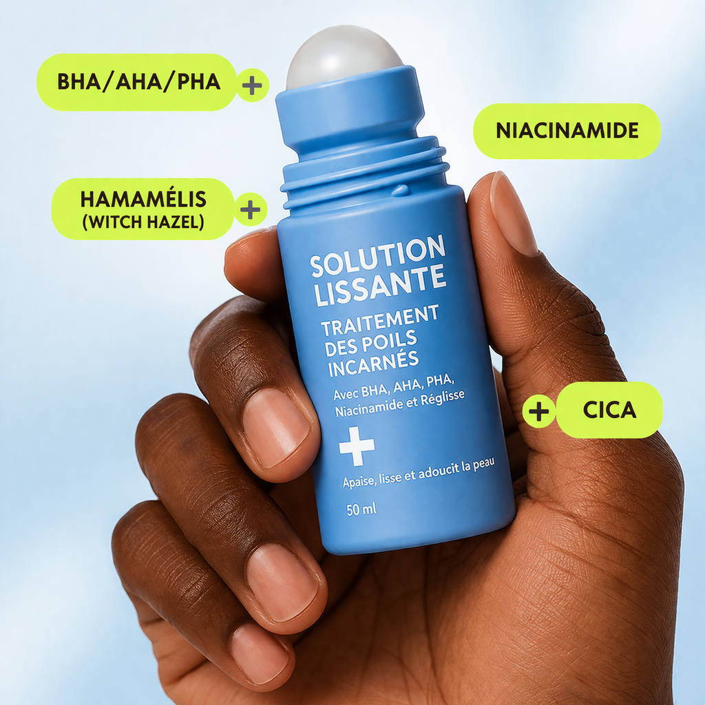 Roll-on -Solution apaisante pour l'épilation dépilatoire, lotion hydratante