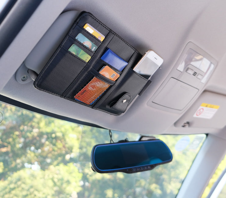 Promotion Spéciale : 1 ACHETÉ  = 1 OFFERT  🛻 Organisateur de Pare-Soleil 🚗 | Multi-Poches 💳 Téléphone 📱 Lunettes 🕶️ Stylos ✍️ & Plus Encore !