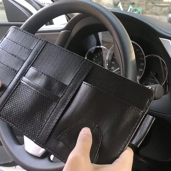 Promotion Spéciale : 1 ACHETÉ  = 1 OFFERT  🛻 Organisateur de Pare-Soleil 🚗 | Multi-Poches 💳 Téléphone 📱 Lunettes 🕶️ Stylos ✍️ & Plus Encore !