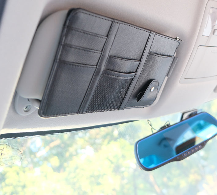 Promotion Spéciale : 1 ACHETÉ  = 1 OFFERT  🛻 Organisateur de Pare-Soleil 🚗 | Multi-Poches 💳 Téléphone 📱 Lunettes 🕶️ Stylos ✍️ & Plus Encore !