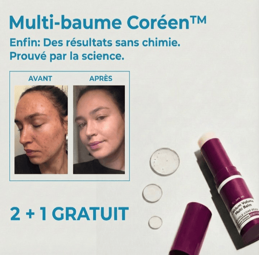 Multi-baume Coréen™ Enfin: Des résultats sans chimie. Prouvé par la science.﻿