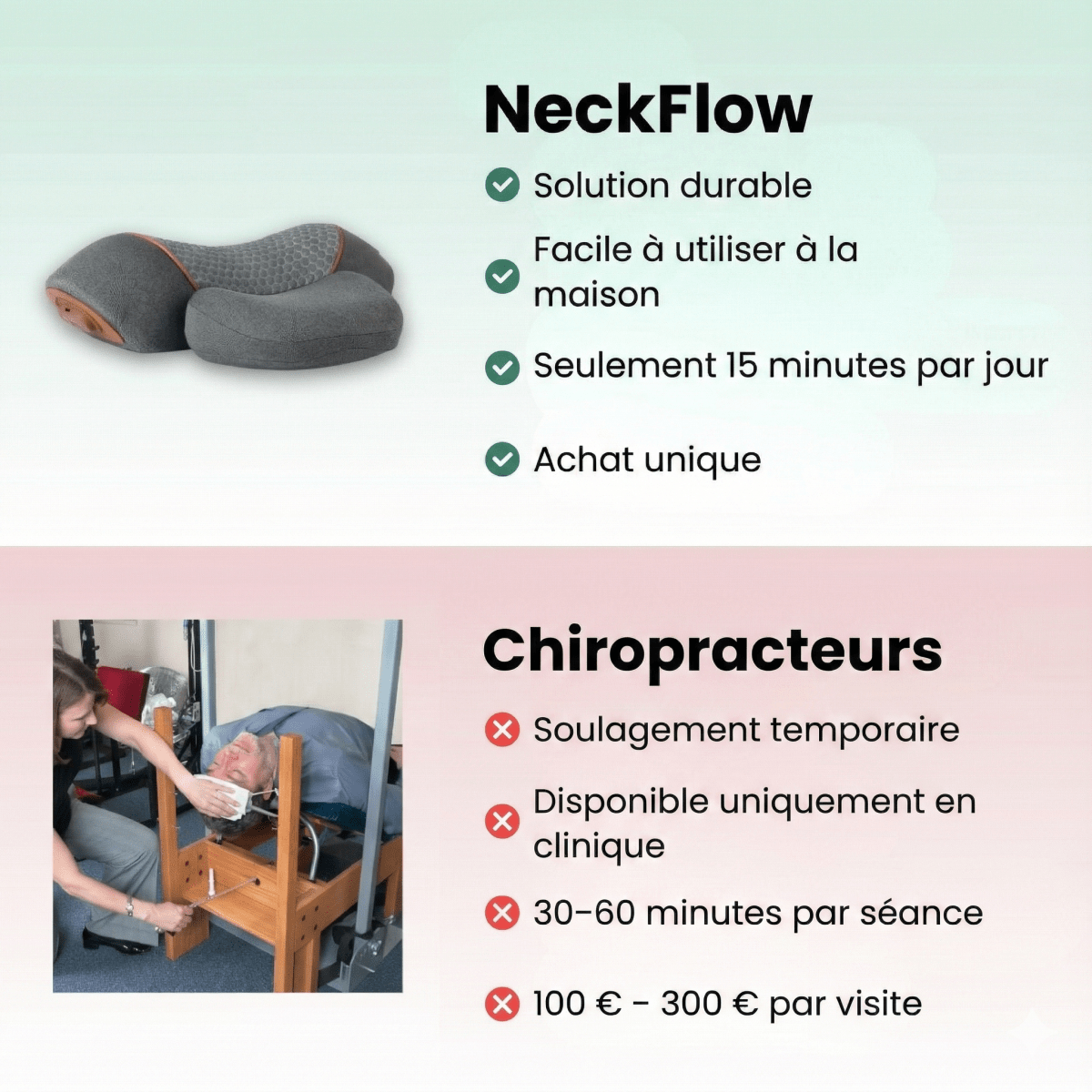 NeckFlow™ Masseur cervical 3-en-1 | "J'ai 38 ans mais je me sentais comme 65"
