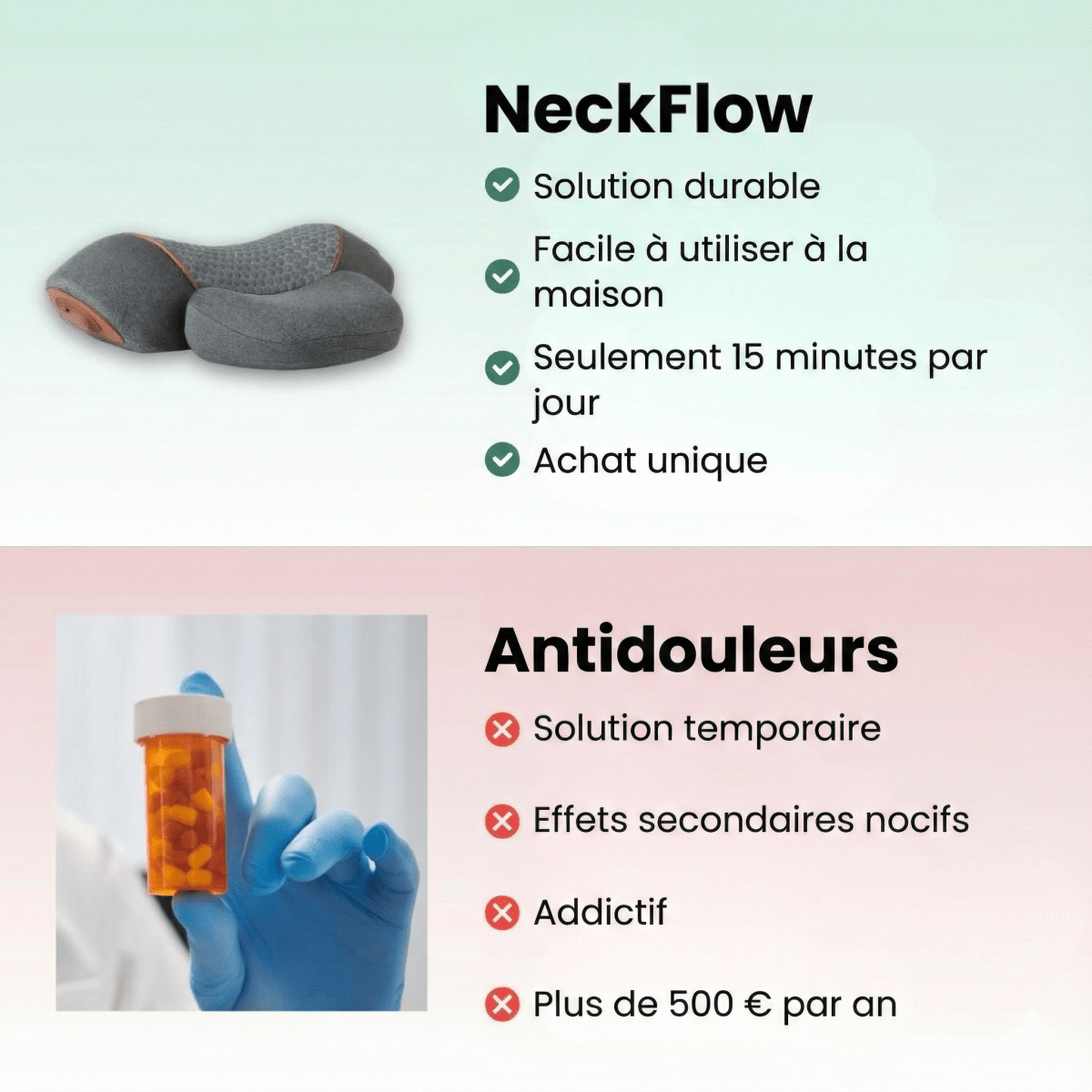 NeckFlow™ Masseur cervical 3-en-1 | "J'ai 38 ans mais je me sentais comme 65"