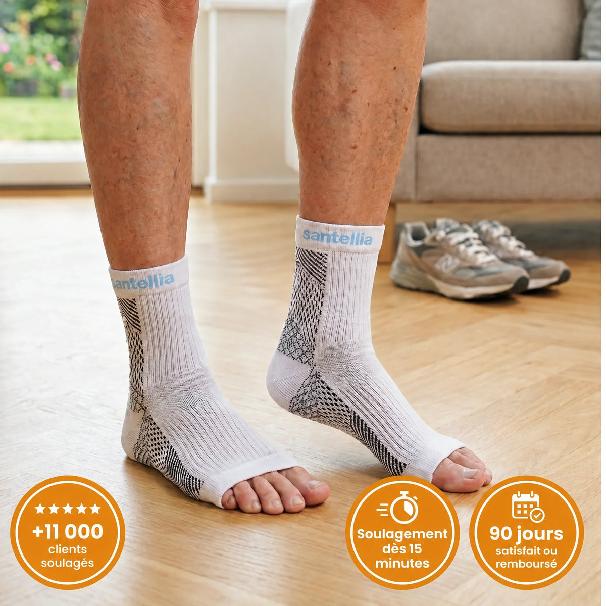 NeuroMarche+ - Chaussettes de Compression Neuro-Apaisantes.