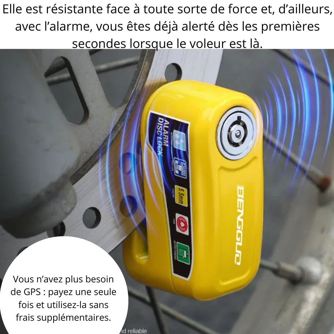 🔒 Serrure de Moto et Vélo avec Alarme Intégrée 🚨 Sécurité Maximale et Protection Antivol Intelligente 💪