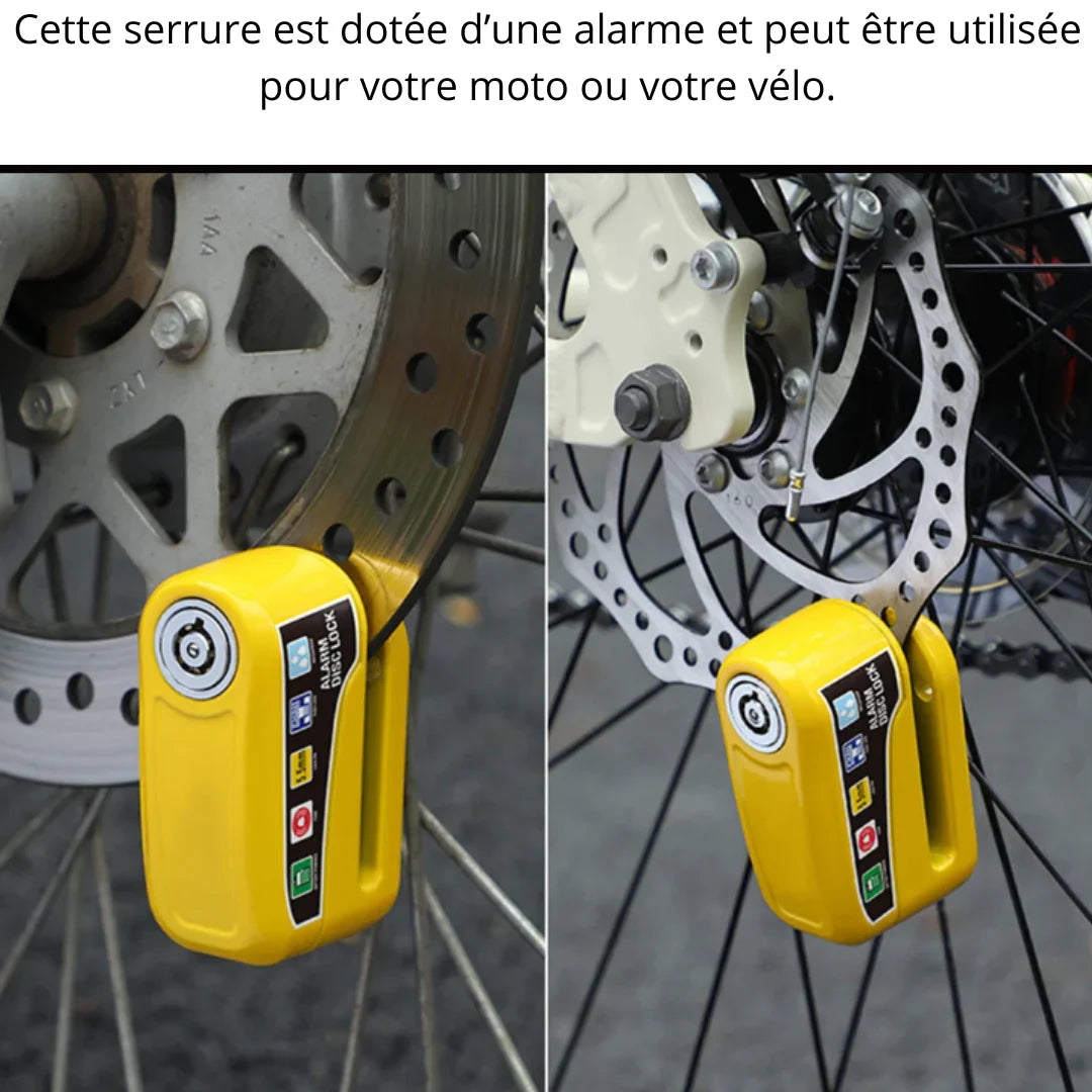 🔒 Serrure de Moto et Vélo avec Alarme Intégrée 🚨 Sécurité Maximale et Protection Antivol Intelligente 💪