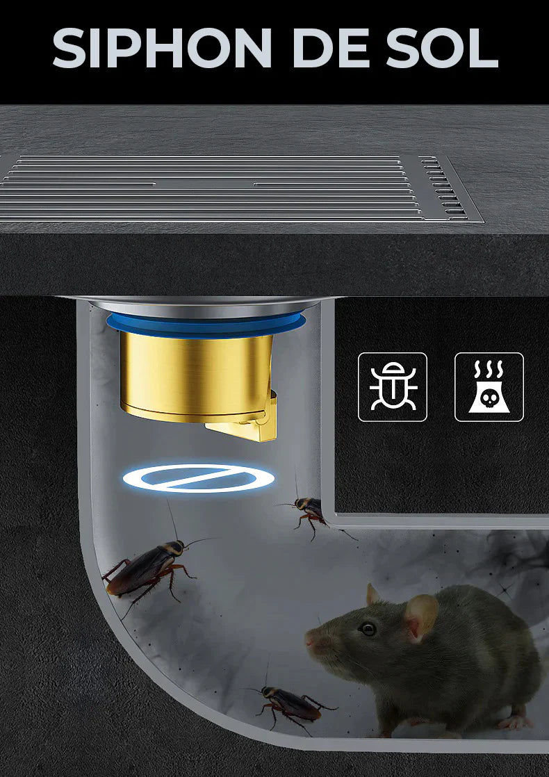Pack de 2 bouchons anti-odeur pour toilettes, prévention des insectes et désodorisation